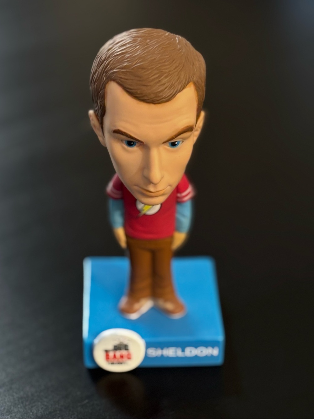 $5 ADD ON Collectible bobblehead figure of Sheldon from The Big Bang Theory